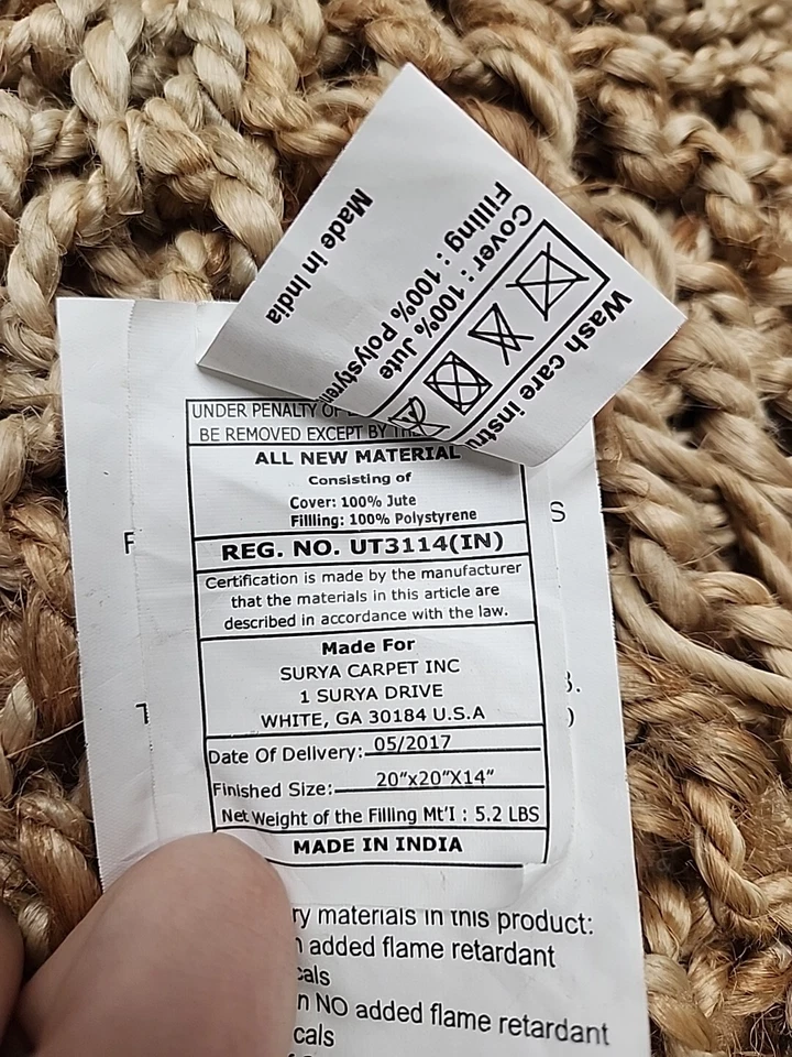 Round Puff Ottoman - Image 3 of 3