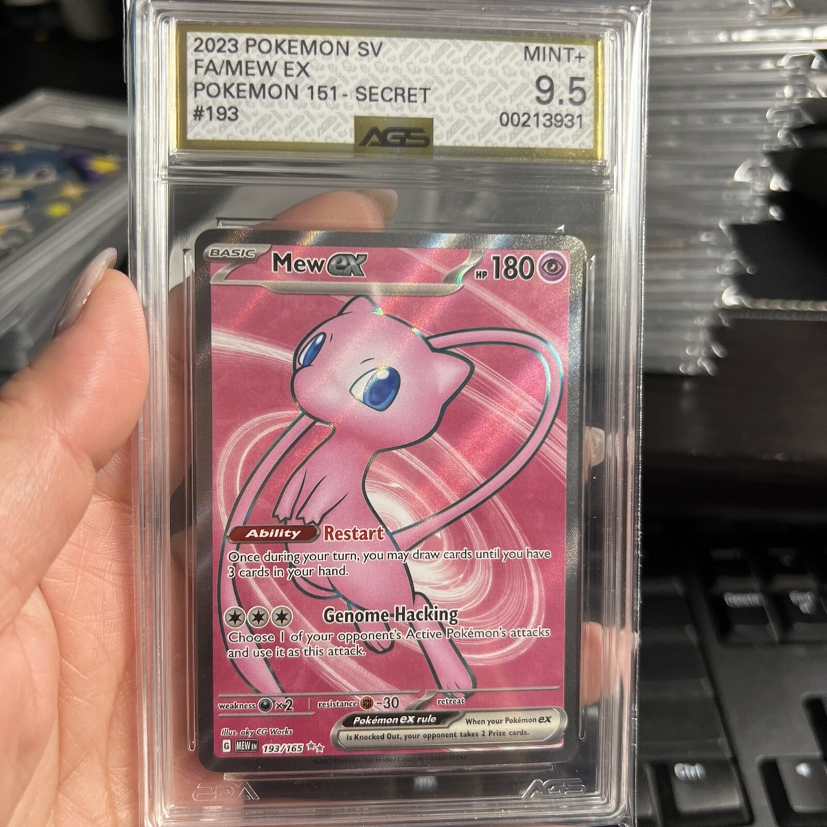 Pokemon TCG Mew ex Full Art #193 Scarlet & Violet 151 Fast Ship