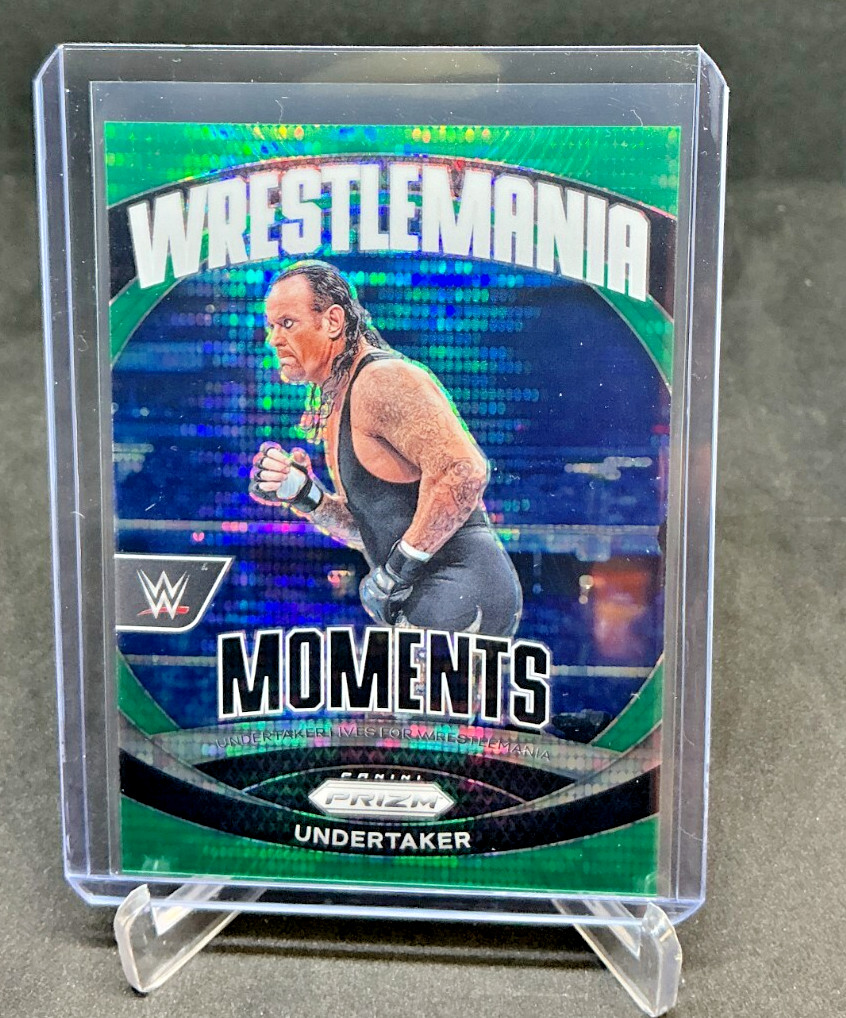 2024 Panini Prizm WWE Wrestling Wrestlemania UNDERTAKER Green Pulsar 07/25 #37