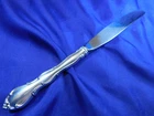 TOWLE FONTANA STERLING SILVER PLACE KNIFE MODERN BLADE - VERY GOOD CONDITION
