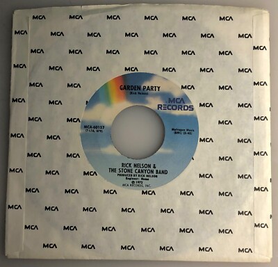 Rick Nelson / Garden Party / 1980s MCA 45  / NM
