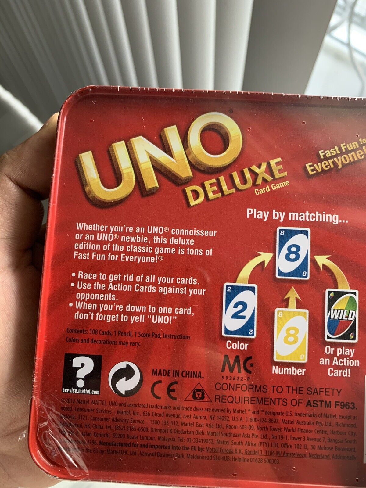 Jogo Uno Flip Tin Lata Original Mattel Novo E Lacrado