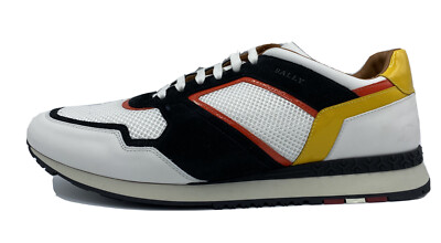$700 Bally Astreo 107 White Sneakers size US 12 Made in Italy