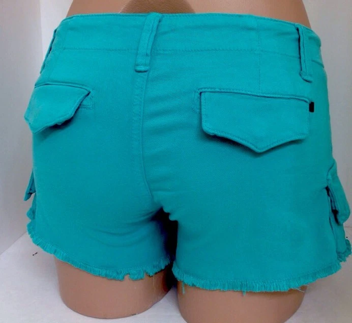 Pantalones Cortos Genetic Turquesa Elásticos Nuevos con Etiquetas $145 Talla 23 The Survivor Foto 4 de 4