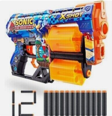 X-Shot SKINS Dread Dart Blaster - Sonic the Hedgehog by ZURU
