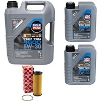 MotoröL Set 4600 5W-30 Liqui Moly 7 Liter + ÖLfilter FüR Audi A4 Avant A5 Q5 2.7