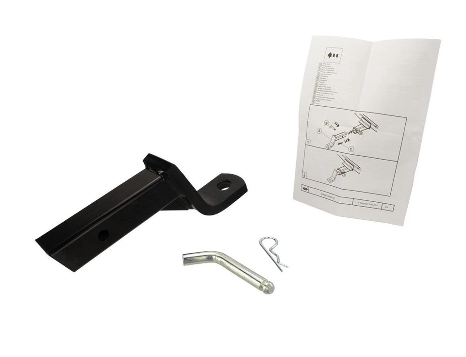 FORD Truck Trailer Tow Hitch Ball Mount 2 1/4" Rise x 4" Drop x 1" Hole in Black Foto 2 de 4