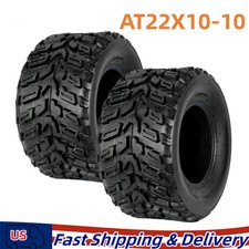 2 Pack 22x10-10 Atv Utv Tires 22x10x10 22 10 10 All Terrain Tires 6pr Tubeless