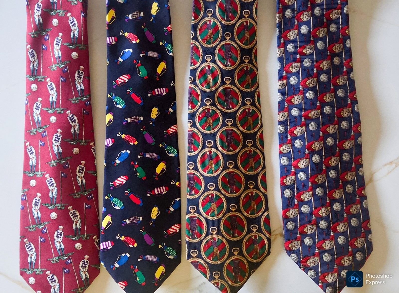 Neckties with Golf Theme Robert Talbott Alynn Nor… - image 1