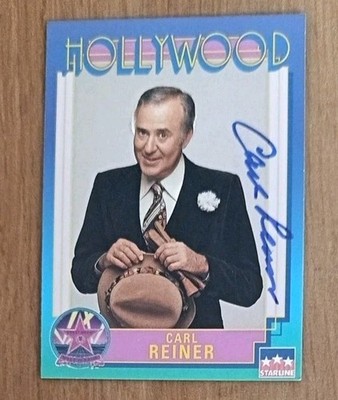 Carl Reiner ''Ocean's 11'' ''Toy Story 4'' handsignierte Hollywood Karte AFTAL COA