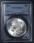 1888 $1 MORGAN SILVER DOLLAR KM# 110 PCGS MS 64 A6483