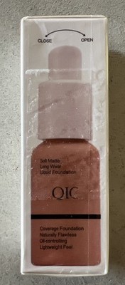 YANQINA QIC SOFT MATTE LONG WEAR LIQUID FOUNDATION 103 Warm Peach Exp 2028 NIB!