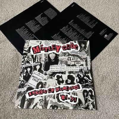 Motley Crue   Decade Of Decadence 81-91 Vinyl Record 2xLP 1991 BEST OF/ GREATEST