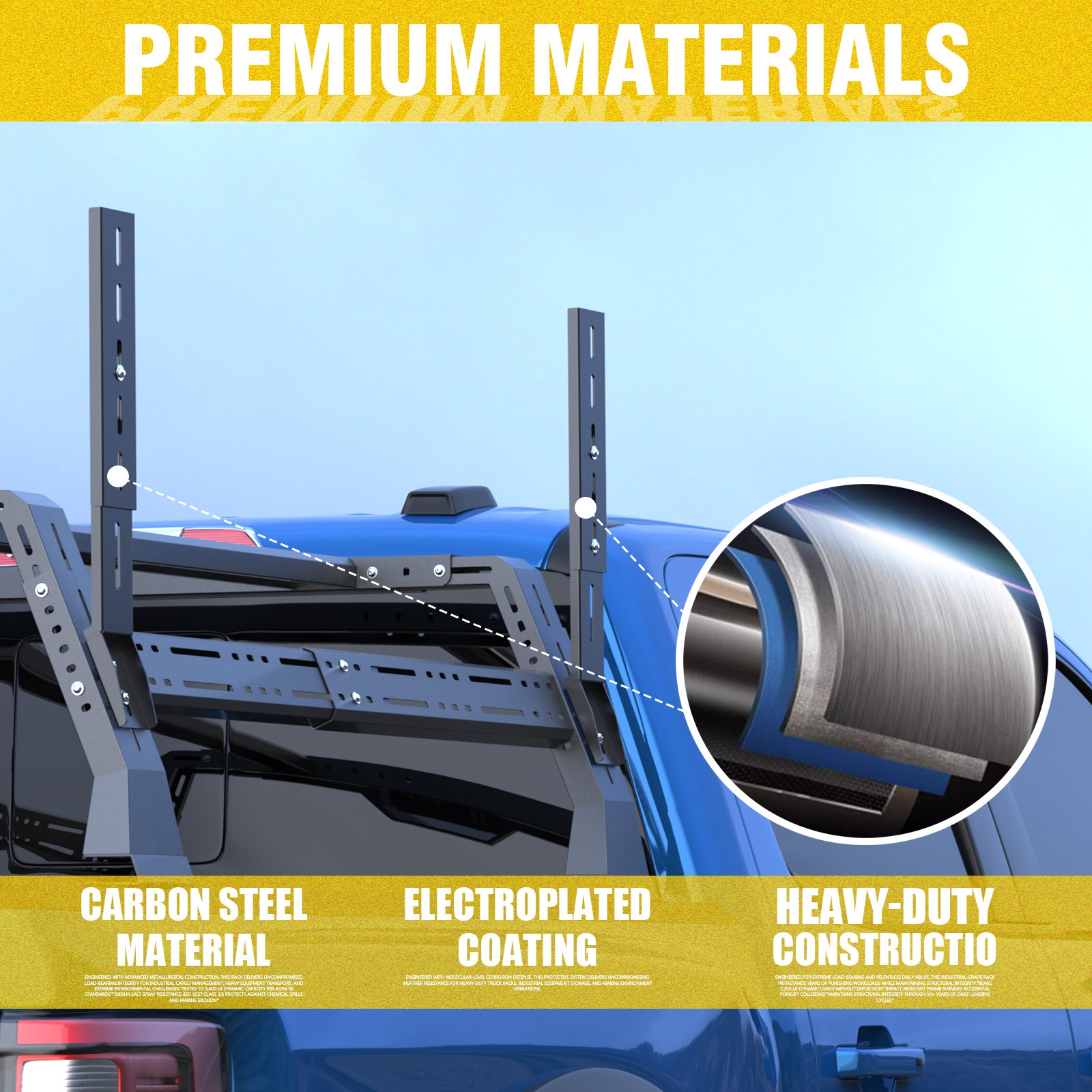 Overland Bed Rack Truck Bed Rack Awning Mount Brackets for Universal Awnings