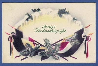 Patriotika 1917, Innige Weihnachts-Grüße, Fahnen - Bild 1 von 2