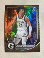 2025-26 Bowman Chrome Reptilian Refractor Jalen Wilson #BCV-60 Nets