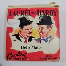 Vintage 8mm Laurel  Hardy  Help Mates  Carnival Films Reel w/ Box  