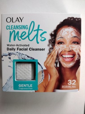 Olay Cleansing Melts Water Activated Daily Use Gentle Clean Fragrance-Free 32 CT