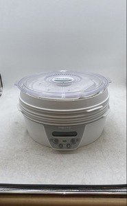 Presto Dehydro White Expandable 4-Trays Electric Vegetable Food Dehydrator