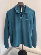 The North Face Glacier 1/4 Zip Fleece Pullover Jacket XL Teal Green Outdoor