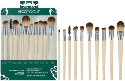 EcoTools 10 Stück Start The Day Schön Make-up Pinsel Set Make-up Pinsel für