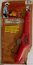 Vintage Lone Ranger & Tonto Pellet Rifle Target Toy Set 1985 Free Shipping
