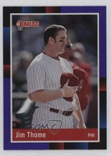 2022 Donruss Retro 1988 Variation Holo Purple Jim Thome (Hat Removed) HOF 11ur