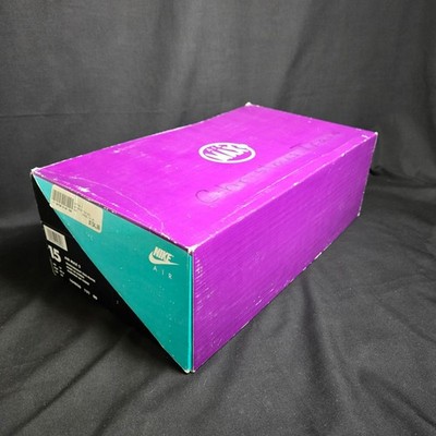 *BOX ONLY* Vintage Nike Air Max 2 Shoe Box Size 15 Purple Teal 1990s Original