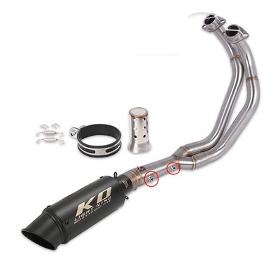 MT-07 2025 2026 YZF R7 Full Exhaust System Header Pipe Slip On 51mm Muffler Tips