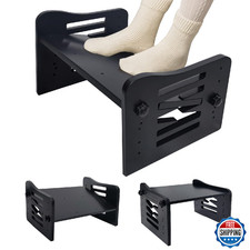 Myplace Bamboo Adjustable Under Desk Footrest, Ergonomic, 7-Level Height