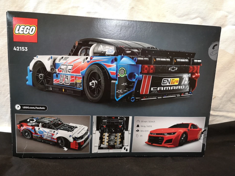 LEGO TECHNIC 42153 -Chevrolet Camaro ZL1 NASCAR Next Gen Neuf  scellée - Photo 2/4
