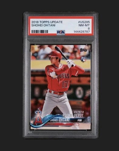 2018 Topps Update Series - Rookie Debut Shohei Ohtani #US285 (RC) PSA 8