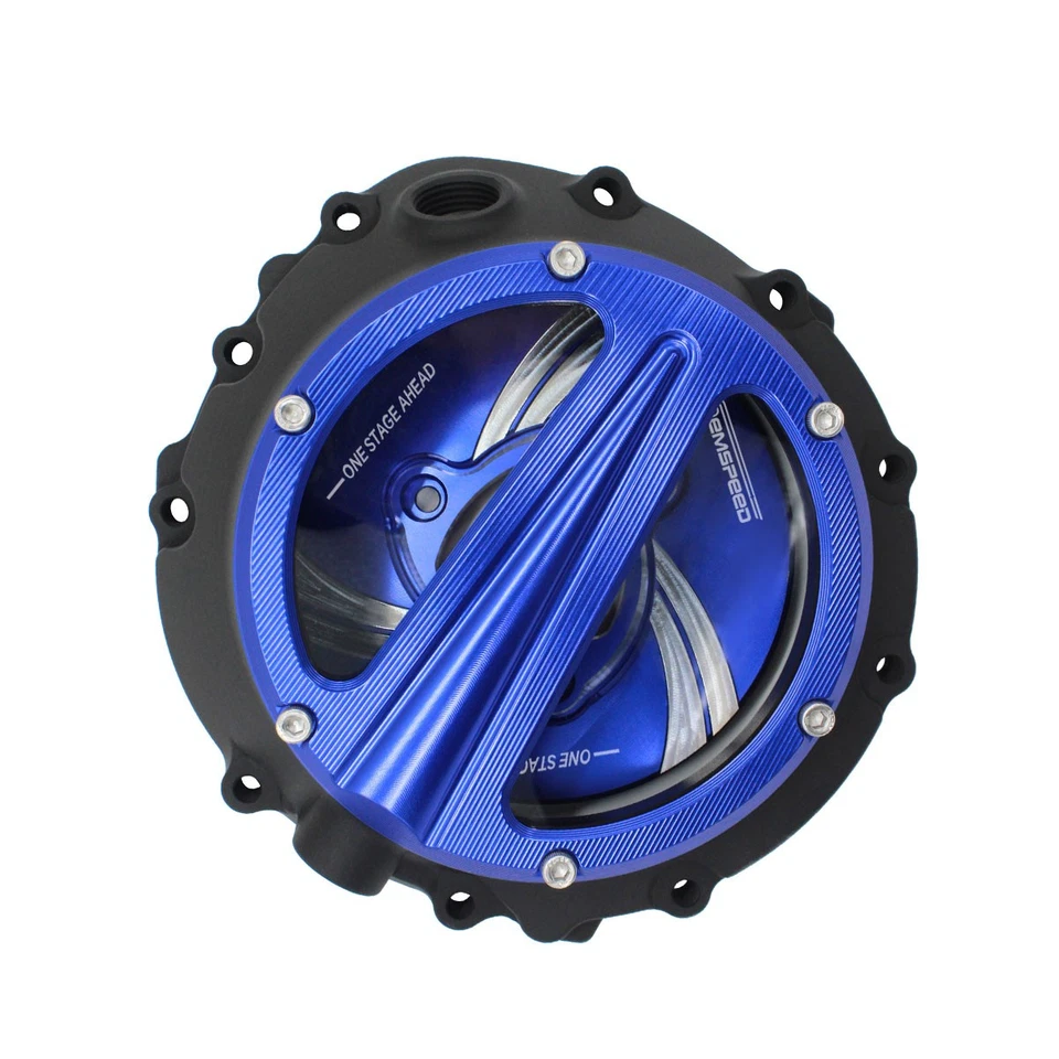 Protector de cubierta de embrague de motor transparente de aluminio CNC para BMW S1000RR 2020 2021 Foto 4 de 4