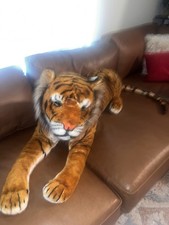 Melissa and Doug Giant Tiger - Lifelike Stuffed Animal, Over 5 Feet Long w/tail