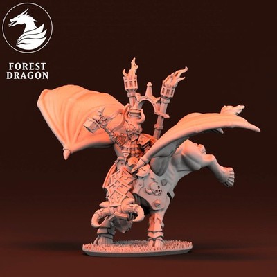 Forest Dragon - Evil Dwarf Taurus Hero (10mm Epic Scale Fantasy Miniatures)