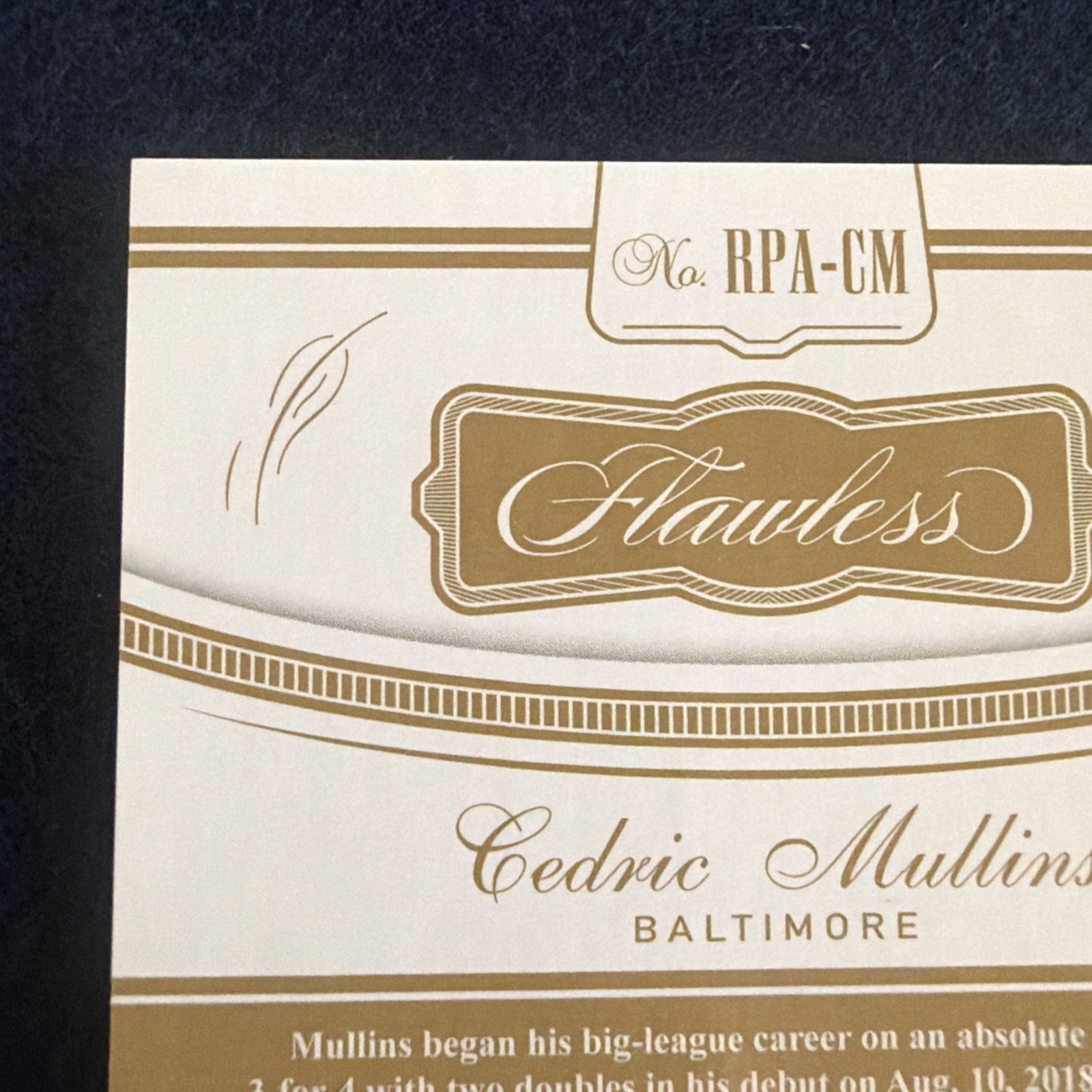 🔥 2019 PANINI FLAWLESS CEDRIC MULLINS AUTO ROOKIE RPA PATCH RC /15🔥 view 16