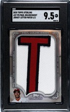 2020 Topps Sterling Paul Goldschmidt Jersey Relic Letter Patch SGC 9.5 (1/1)