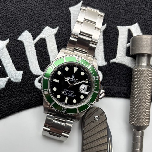 2007 Rolex Submariner 16610LV Black Mk V Dial Kermit