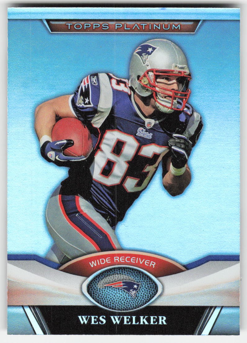 2011 Topps Platinum Wes Welker #142 New England Patriots