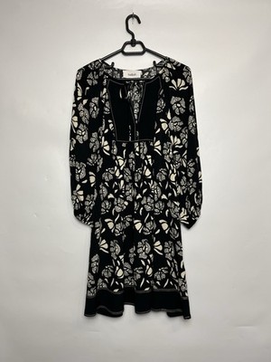 Dress Viscose Long Sleeve Bash Floral Pattern Size 2