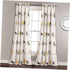 Rowley Birds Light Filtering Window Curtain Panels, 52"W x 95"L Pack of 2