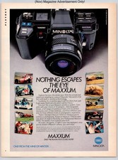 Minolta Maxxum 7000 Autofocus SLR Lens Photography Vintage 1986 Advertisement