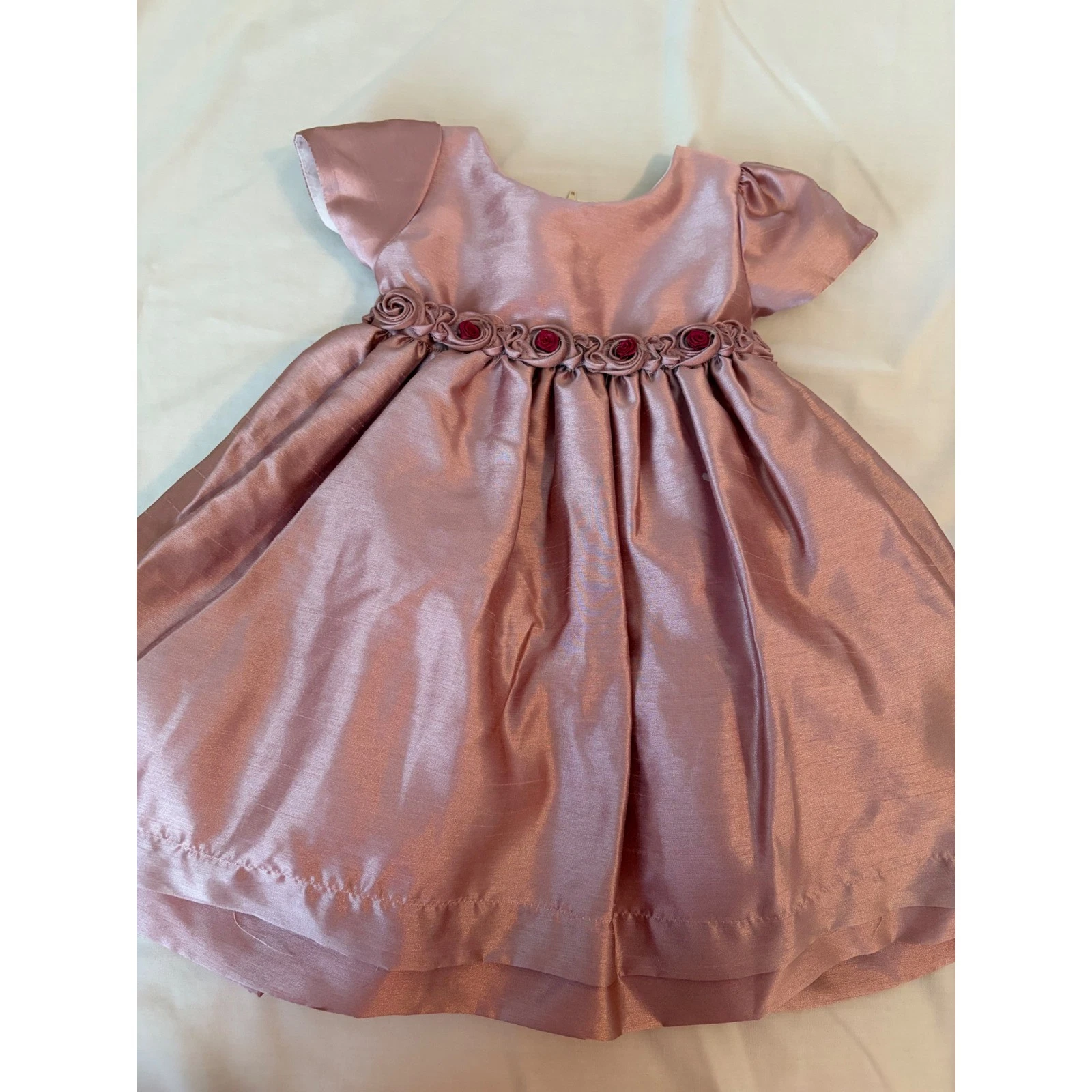 Good Girl Rose Floral Embellished Satin Dress Girls XL 2T Flower Girl Wedding
Opens in a new window