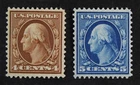 CKStamps: US Stamps Collection Scott#334 335 Washington Mint LH OG