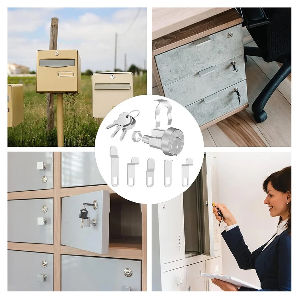 L-1172C Mailbox Mail Box Keyed Locks Lock with Multi 5 Cams Latches and ...