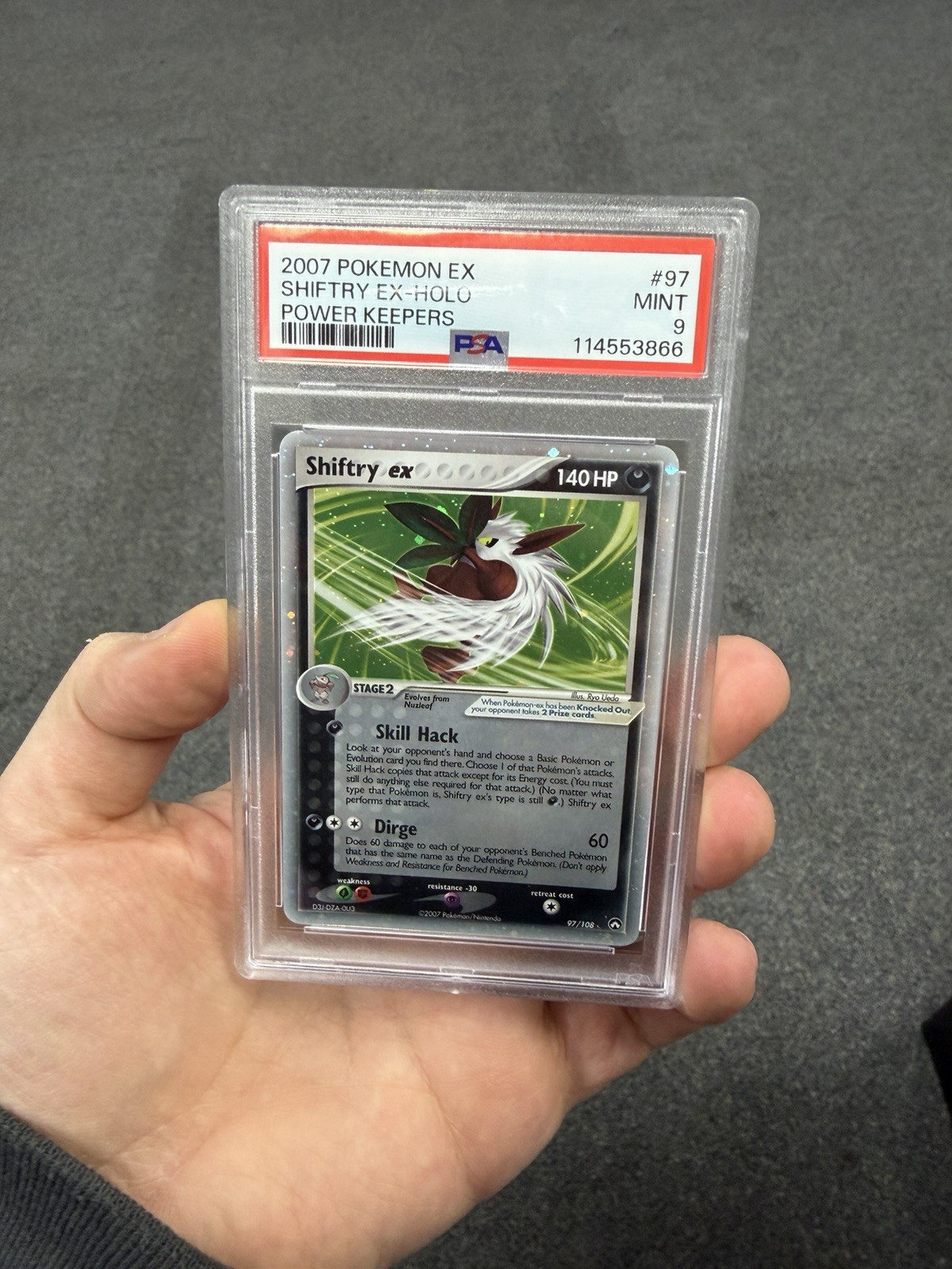 Shiftry Ex Holo - Pokemon Ex Power Keepers - 97/108 NM PSA 9