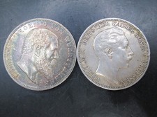 1910 & 1912 Germany Prussia Silver Drei Mark Coins