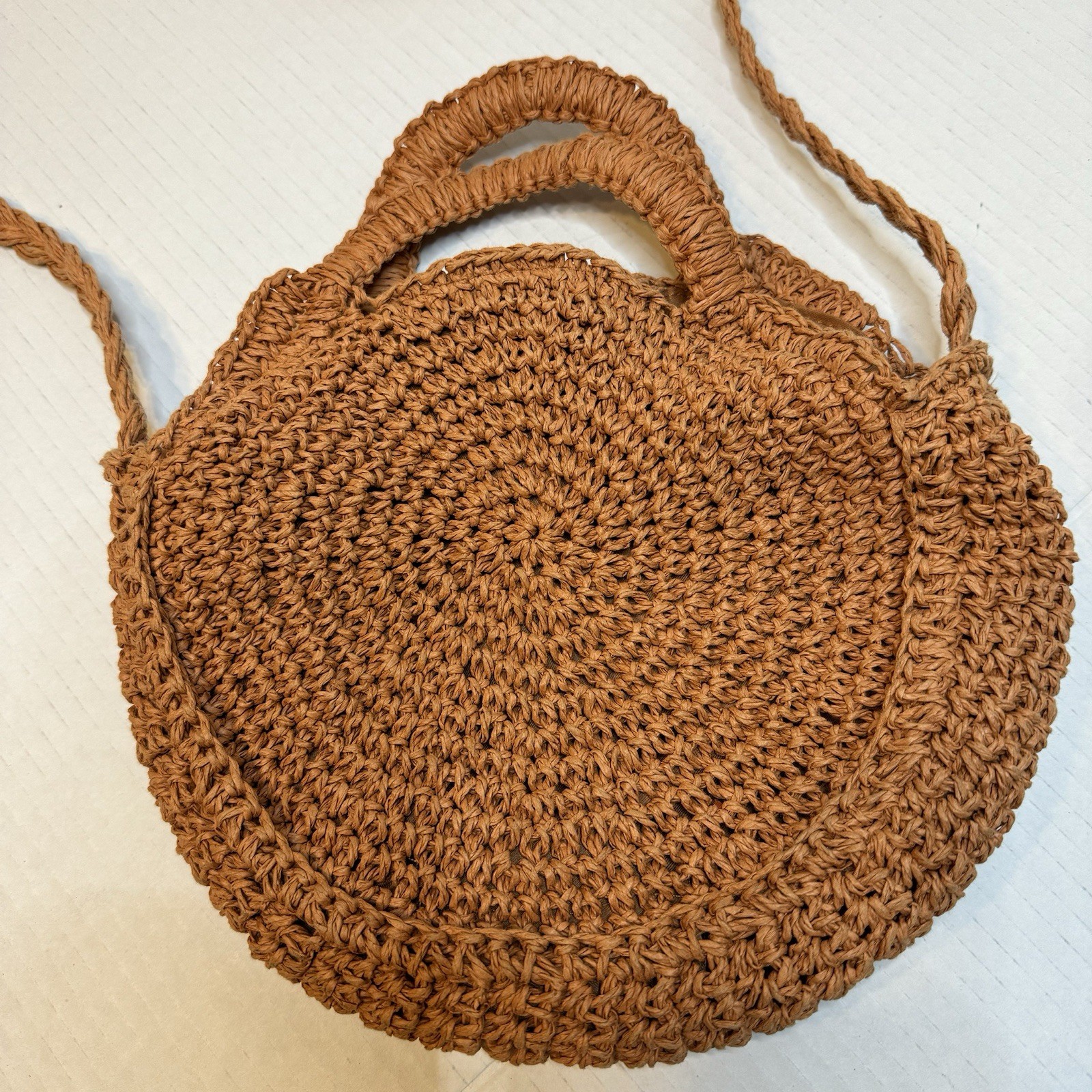 Universal Thread Woven Straw Shoulder/Crossbody B… - image 2