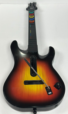 PS3 Guitar Hero Wireless Guitar Sunburst Red Octane No Dongle Strum Doesn't Go D