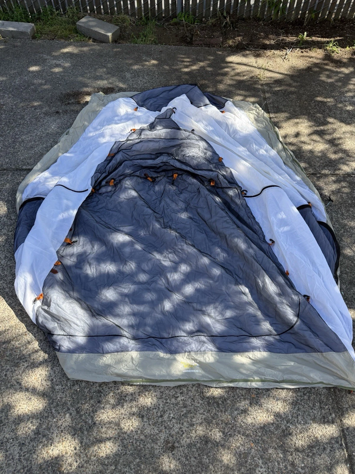 Mountain Hardwear Hammerhead 3 Replacement Tent, Main Body Only No Poles No Rain